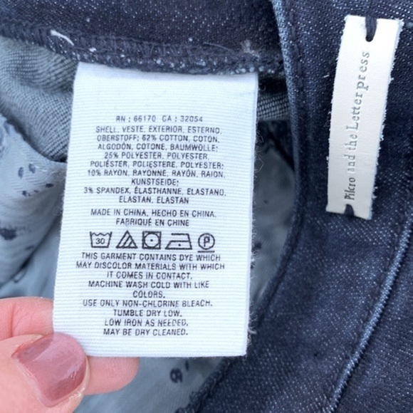 pilcro and The Letterpress by Anthropologie High-Rise Capri Denim Leggings - Picture 13 of 16